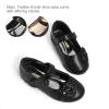 image:imageDREAM PAIRS Toddler Girls Dress Shoes Mary Jane Flats Girls School Uniform Flats Bow Ballerina ShoesBlackSuede
