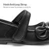 image:imageDREAM PAIRS Toddler Girls Dress Shoes Mary Jane Flats Girls School Uniform Flats Bow Ballerina ShoesBlackpu