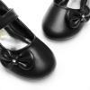 image:imageDREAM PAIRS Toddler Girls Dress Shoes Mary Jane Flats Girls School Uniform Flats Bow Ballerina ShoesBlackpu