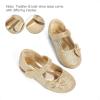 image:imageDREAM PAIRS Toddler Girls Dress Shoes Mary Jane Flats Girls School Uniform Flats Bow Ballerina ShoesGoldGlitter