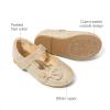 image:imageDREAM PAIRS Toddler Girls Dress Shoes Mary Jane Flats Girls School Uniform Flats Bow Ballerina ShoesGoldGlitter