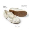 image:imageDREAM PAIRS Toddler Girls Dress Shoes Mary Jane Flats Girls School Uniform Flats Bow Ballerina ShoesIvorySatin