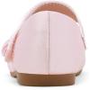 image:imageDREAM PAIRS Toddler Girls Dress Shoes Mary Jane Flats Girls School Uniform Flats Bow Ballerina ShoesPinkSatin