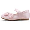 image:imageDREAM PAIRS Toddler Girls Dress Shoes Mary Jane Flats Girls School Uniform Flats Bow Ballerina ShoesPinkSatin