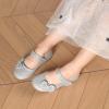 image:imageDREAM PAIRS Toddler Girls Dress Shoes Mary Jane Flats Girls School Uniform Flats Bow Ballerina ShoesSilverGlitter