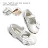 image:imageDREAM PAIRS Toddler Girls Dress Shoes Mary Jane Flats Girls School Uniform Flats Bow Ballerina ShoesWhitePat