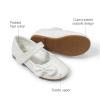 image:imageDREAM PAIRS Toddler Girls Dress Shoes Mary Jane Flats Girls School Uniform Flats Bow Ballerina ShoesWhitePat