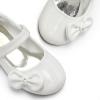 image:imageDREAM PAIRS Toddler Girls Dress Shoes Mary Jane Flats Girls School Uniform Flats Bow Ballerina ShoesWhitePat