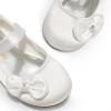 image:imageDREAM PAIRS Toddler Girls Dress Shoes Mary Jane Flats Girls School Uniform Flats Bow Ballerina ShoesWhiteSatin