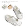 image:imageDREAM PAIRS Toddler Girls Dress Shoes Mary Jane Flats Girls School Uniform Flats Bow Ballerina ShoesWhiteSatin