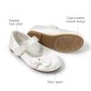image:imageDREAM PAIRS Toddler Girls Dress Shoes Mary Jane Flats Girls School Uniform Flats Bow Ballerina ShoesWhiteSatin