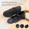 image:imageDREAM PAIRS Toddler Girls Dress Shoes Mary Jane Rhinestone Ballerina Flat for Party Birthday Performance WeddingBlack