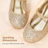 image:imageDREAM PAIRS Toddler Girls Dress Shoes Mary Jane Rhinestone Ballerina Flat for Party Birthday Performance WeddingGold