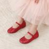 image:imageDREAM PAIRS Toddler Girls Dress Shoes Mary Jane Rhinestone Ballerina Flat for Party Birthday Performance WeddingRed