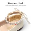image:imageDREAM PAIRS Toddler Little Girls Dress Shoes Flower Girl Mary Jane Ballet Flat Shoes with Pearl Ankle Strap amp Satin Bow for WeddingPartyIvory