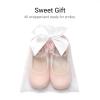 image:imageDREAM PAIRS Toddler Little Girls Dress Shoes Flower Girl Mary Jane Ballet Flat Shoes with Pearl Ankle Strap amp Satin Bow for WeddingPartyPink
