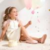 image:imageDREAM PAIRS Toddler Little Girls Dress Shoes Flower Girl Mary Jane Ballet Flat Shoes with Pearl Ankle Strap amp Satin Bow for WeddingPartyPink