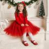 image:imageDream Pairs Girls Ballerina Dress Shoes Mary Jane FlatsRed