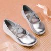 image:imageDream Pairs Girls Ballerina Dress Shoes Mary Jane FlatsSilvermetallic