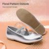 image:imageDream Pairs Girls Ballerina Dress Shoes Mary Jane FlatsSilvermetallic