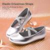 image:imageDream Pairs Girls Ballerina Dress Shoes Mary Jane FlatsSilvermetallic