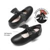 image:imageDream Pairs Girls Ballerina Flats Mary Jane Front Bow Dress ShoesBlack