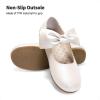 image:imageDream Pairs Girls Ballerina Flats Mary Jane Front Bow Dress ShoesIvoryPu