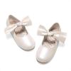 image:imageDream Pairs Girls Ballerina Flats Mary Jane Front Bow Dress ShoesIvoryPu
