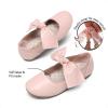 image:imageDream Pairs Girls Ballerina Flats Mary Jane Front Bow Dress ShoesPink