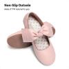 image:imageDream Pairs Girls Ballerina Flats Mary Jane Front Bow Dress ShoesPink