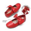 image:imageDream Pairs Girls Ballerina Flats Mary Jane Front Bow Dress ShoesRed