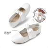 image:imageDream Pairs Girls Ballerina Flats Mary Jane Front Bow Dress ShoesWhite