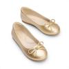image:imageDream Pairs Girls Dress Shoes Ballet Flats Slipon Fashion Bow Flower Girl Shoes for Wedding School Party BirthdayGold