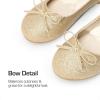 image:imageDream Pairs Girls Dress Shoes Ballet Flats Slipon Fashion Bow Flower Girl Shoes for Wedding School Party BirthdayGoldGlitter