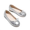 image:imageDream Pairs Girls Dress Shoes Ballet Flats Slipon Fashion Bow Flower Girl Shoes for Wedding School Party BirthdaySilver