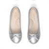 image:imageDream Pairs Girls Dress Shoes Ballet Flats Slipon Fashion Bow Flower Girl Shoes for Wedding School Party BirthdaySilver