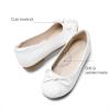 image:imageDream Pairs Girls Dress Shoes Ballet Flats Slipon Fashion Bow Flower Girl Shoes for Wedding School Party BirthdayWhite