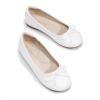 image:imageDream Pairs Girls Dress Shoes Ballet Flats Slipon Fashion Bow Flower Girl Shoes for Wedding School Party BirthdayWhite