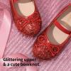 image:imageDream Pairs Toddler Girls Dress Shoes Party Wedding Flower Girl Ballet FlatsRed