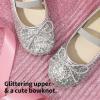 image:imageDream Pairs Toddler Girls Dress Shoes Party Wedding Flower Girl Ballet FlatsSilver