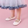 image:imageDream Pairs Toddler Girls Dress Shoes Party Wedding Flower Girl Ballet FlatsWhitePu