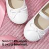 image:imageDream Pairs Toddler Girls Dress Shoes Party Wedding Flower Girl Ballet FlatsWhitePu