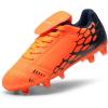 image:imageDREAM PAIRS Boys Girls Soccer Cleats Athletic Training Football Shoes for LittleBig KidOrangeNavy