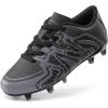 image:imageDREAM PAIRS Boys Girls Soccer Cleats Youth Firm Groud Baseball Cleats Sport Athletic Outdoor Trainning Football Shoes for LittleBig KidBlackDarkGreyWhite