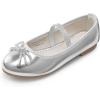 image:imageDREAM PAIRS Girls Dress Shoes Slipon Flower Girl Ballet Flats for Party Wedding Performance Prom GraduationSilver