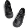 image:imageDREAM PAIRS Girls Kids Mary Jane School Uniform ToeProtective Shoes Soft Flats Toddler Little KidBlackpu