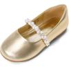 image:imageDREAM PAIRS Girls Mary Jane Dress Shoes Ballerina Flats for Wedding Party ToddlerLittle KidBig KidGoldt
