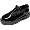 image:imageDREAM PAIRS Girls Mary Jane Dress Shoes Chunky Platform School Uniform Shoes TStrap Oxfords Loafers Star FlatsAll Black