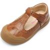 image:imageDREAM PAIRS Girls Mary Jane Dress Shoes School Uniform ToeProtective TStrap Ballet Flats Toddler Little KidBrown