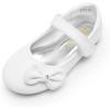 image:imageDREAM PAIRS Toddler Girls Dress Shoes Mary Jane Flats Girls School Uniform Flats Bow Ballerina ShoesWhitepu